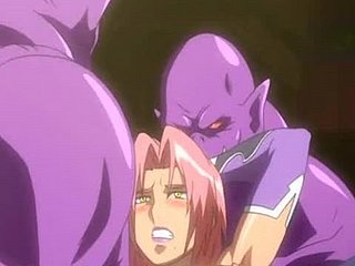 Bondage pregnant hentai with bigboobs double penetration by monsters
