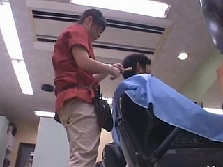 Horny hairdresser Eimi Ishikura gets fervently fucked newcomer disabuse of behind