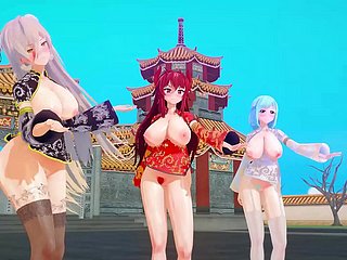 MMD take counsel with youtubers chinese new year [KKVMD] (by 熊野ひろ)