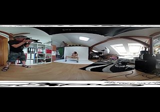 Antonia Sainz 05 - Vidéo des coulisses avant la slander 3DVR 360 UP-DOWN