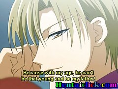 Anime lelaki delighted dan budak muda menyeronokkan seks